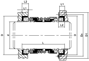 UU4701A型機械密封外形尺寸
