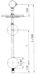 UQZ-53Z型浮球液位變送器外形尺寸