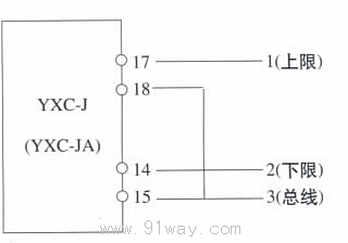 YXC-J,YXC-JA保護繼電器接線圖