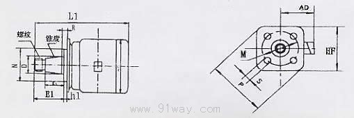 FTY系列三相永磁同步電動機外形尺寸