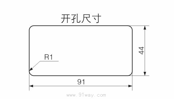 DXN-Q型戶內高壓帶電顯示裝置開孔尺寸