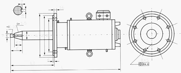 YGMD罩式退火爐用密封水冷雙速電動機外形尺寸