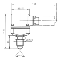 CY1-17E電位計(jì)式小型壓力傳感器外形尺寸