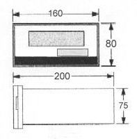 DZ-1型多路循環(huán)檢測(cè)數(shù)顯控制儀外形尺寸