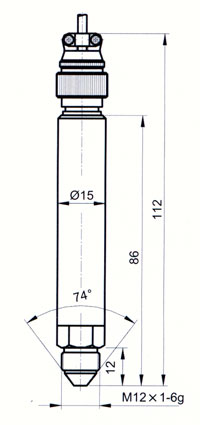 JS-5型濺射薄膜壓力傳感器外形尺寸