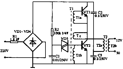 電子變壓器電路圖