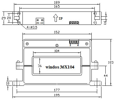 CS5000KA系列霍爾可拆卸電流傳感器外形尺寸