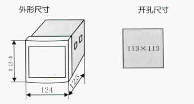 JKLD21系列動態無功補償控制器外形尺寸