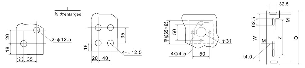 DGLZ2系列125~1600A隔離開(kāi)關(guān)開(kāi)孔尺寸