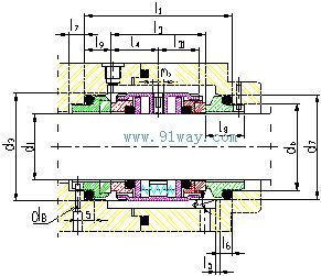 M74-D機(jī)械密封外形尺寸