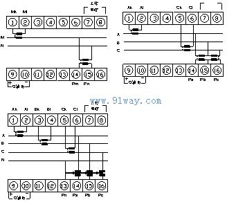 PA-27無功功率變送器接線圖