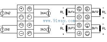 G-401無源信號隔離器接線圖