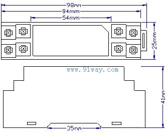P-11直流信號(hào)隔離器外形尺寸