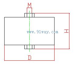 CT81型高壓陶瓷電容器外形尺寸