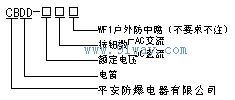CBDD系列防爆電笛型號說明
