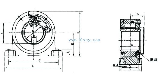 DTIIN1型滾柱式低速逆止器外形尺寸