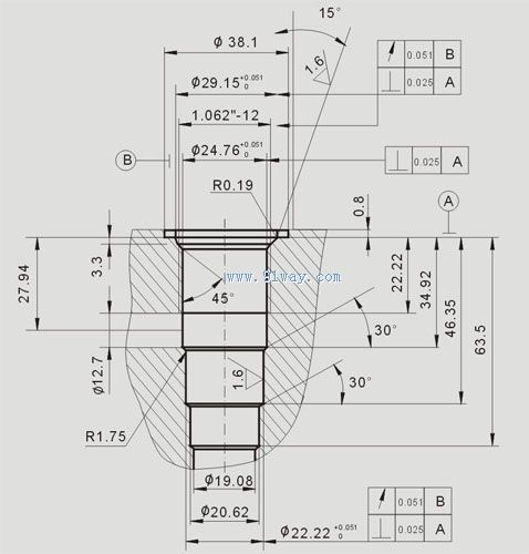 BLCL型比例螺紋插裝式流量閥安裝尺寸