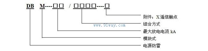 DBM-100防雷模塊型號說明