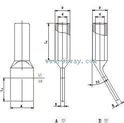 SYG系列壓縮型銅鋁過渡設備線夾A(B)安裝尺寸