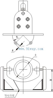 MGG-Z型固定金具(固定支撐)安裝尺寸