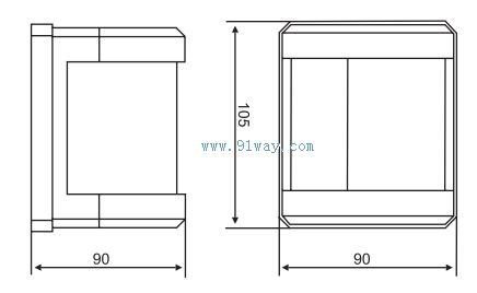 CXH3-4P型桅燈外形尺寸