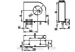 YDG系列電流傳感器外形尺寸