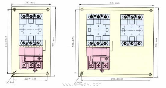 MSB系列電磁起動器外形尺寸5