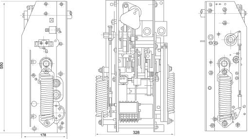 CT19A,CT19B型彈簧操動機構結構圖