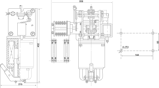CD17,CD17A系列電磁操動(dòng)機(jī)構(gòu)結(jié)構(gòu)圖1