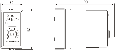 JS14A系列時間繼電器外形尺寸