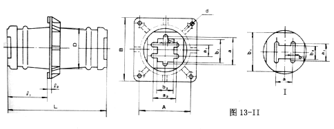 CM-12系列戶內(nèi)母線穿墻瓷套管安裝尺寸