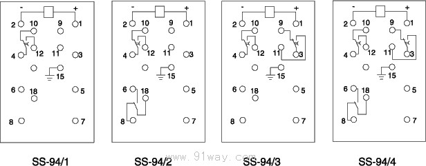 SS-94時(shí)間繼電器接線圖