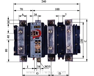 HA(QA)系列隔離開關外形尺寸2