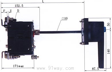 HA(QA)系列隔離開關外形尺寸3