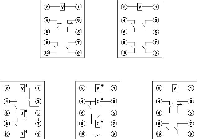 DZS-100系列中間繼電器接點圖