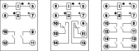 DX-60Q系列信號(hào)繼電器接點(diǎn)圖