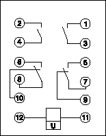 ZJ4型中間繼電器接點(diǎn)圖