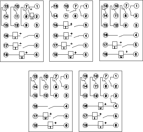 DZB-10B系列保持中間繼電器接點圖1