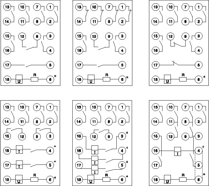 ZJ3-C系列快速中間繼電器接點圖