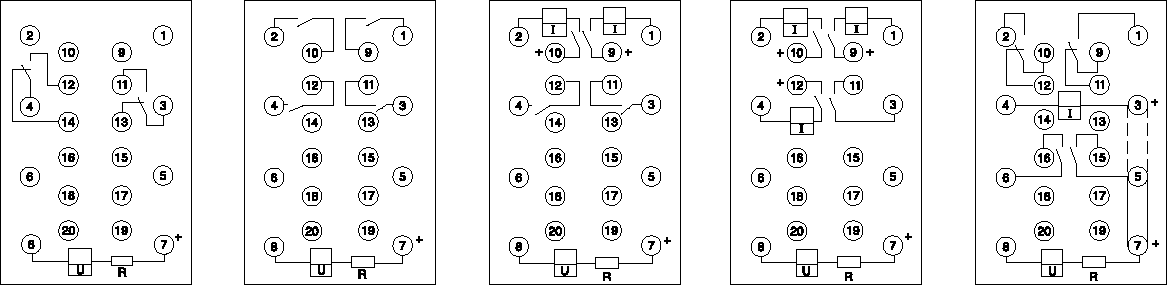 ZJ3-C系列快速中間繼電器接線圖