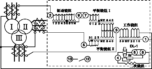 DCD-5A型差動繼電器結構圖