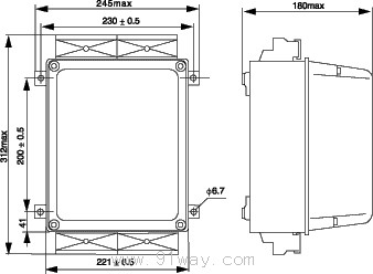 ZFB92.93(GENOP)發電機過流逆功率保護裝置外形尺寸