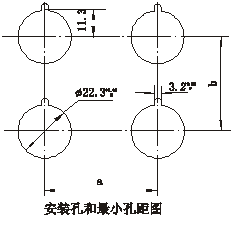 LAY12系列按鈕開關開孔尺寸