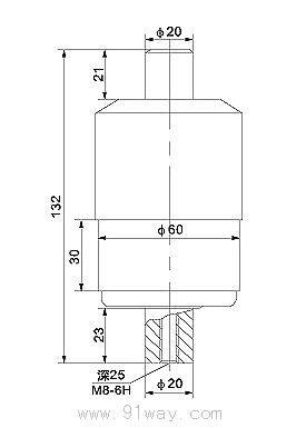 ZKTD-400/1140型陶瓷真空開關(guān)管外形尺寸