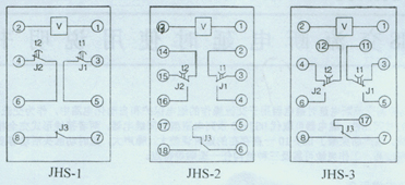JHS-10系列高精度時間繼電器接線圖