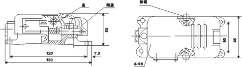QT6B系列聯動控制臺安裝尺寸