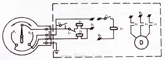 YXC系列磁助電接點壓力表控制回路