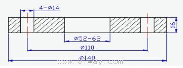 BT311型投入式液位變送器安裝法蘭
