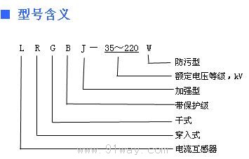 LRGBJ系列高壓互感器型號說明