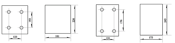 JD1A(B)型電磁調速電機控制裝置安裝尺寸